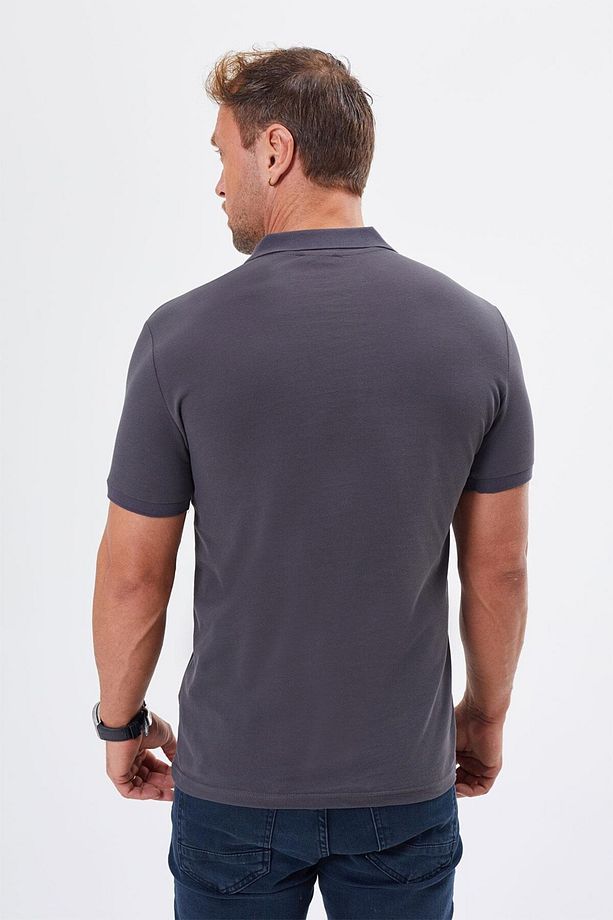 Regular Fit %100 Pamuk Polo Yaka Tişört-PE-3603 - 7