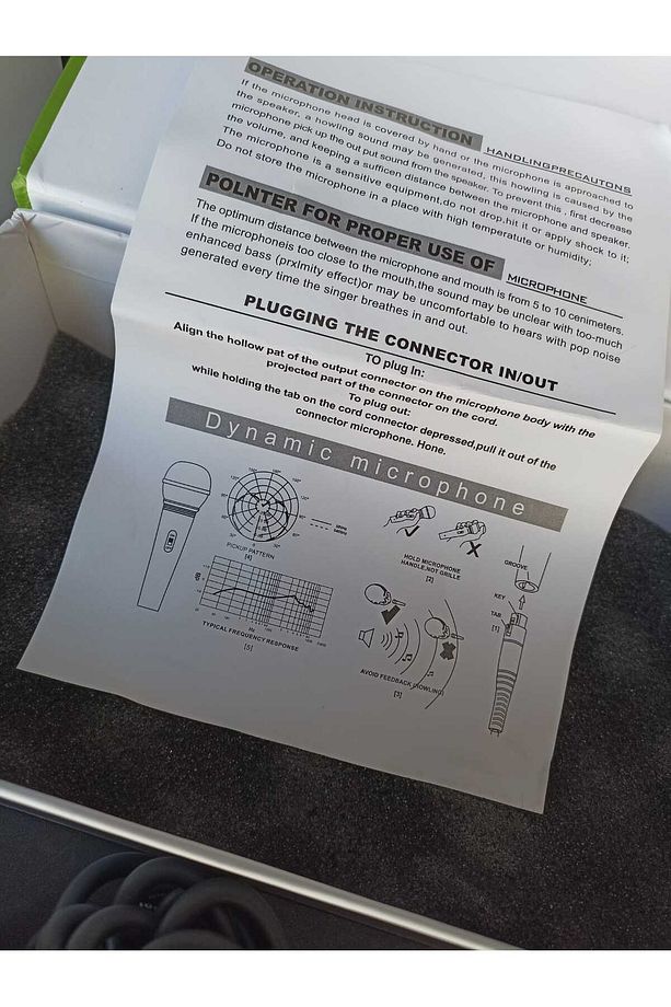 Sinbosen K-7 Kablolu Dinamic Mikrofon Profesyonel - 4
