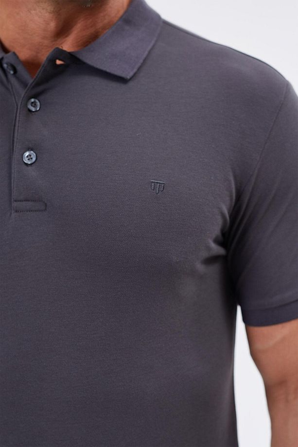 Regular Fit %100 Pamuk Polo Yaka Tişört-PE-3603 - 3