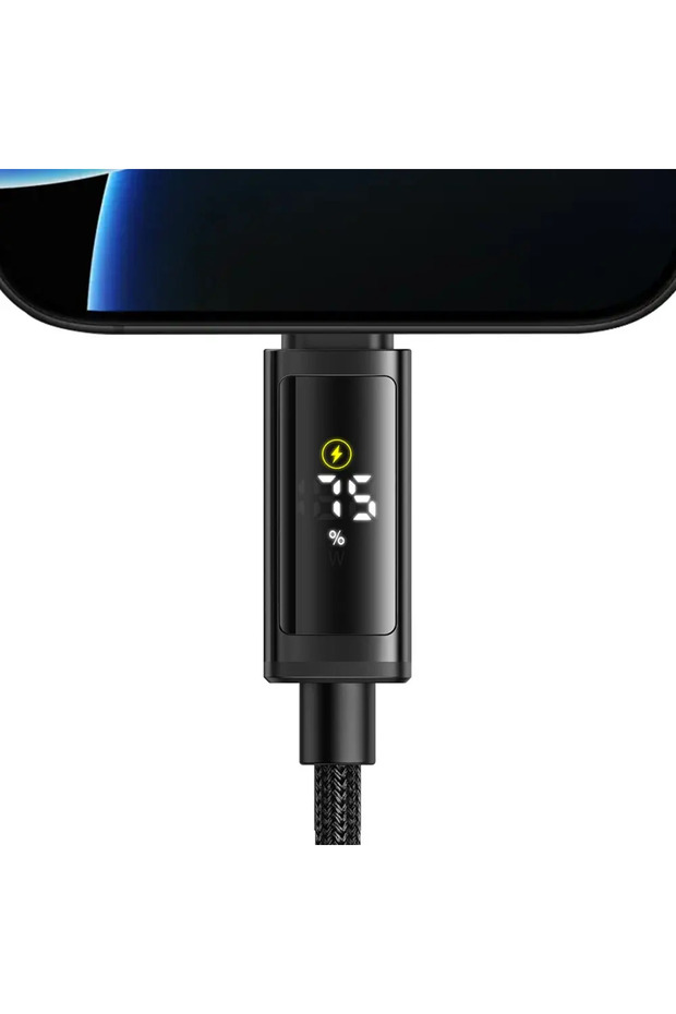 CA-8000 TYPE-C TO TYPE-C 100W ÇİFT LED EKRANLI KABLO - 3