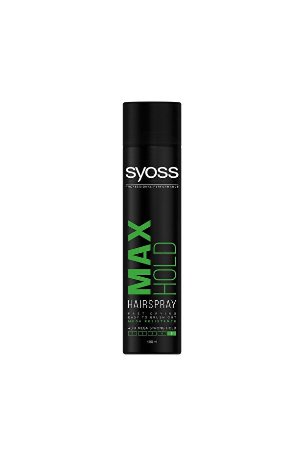 Max Hold Hair Spray 400ml – Strong Hold, Professional Styling Finish