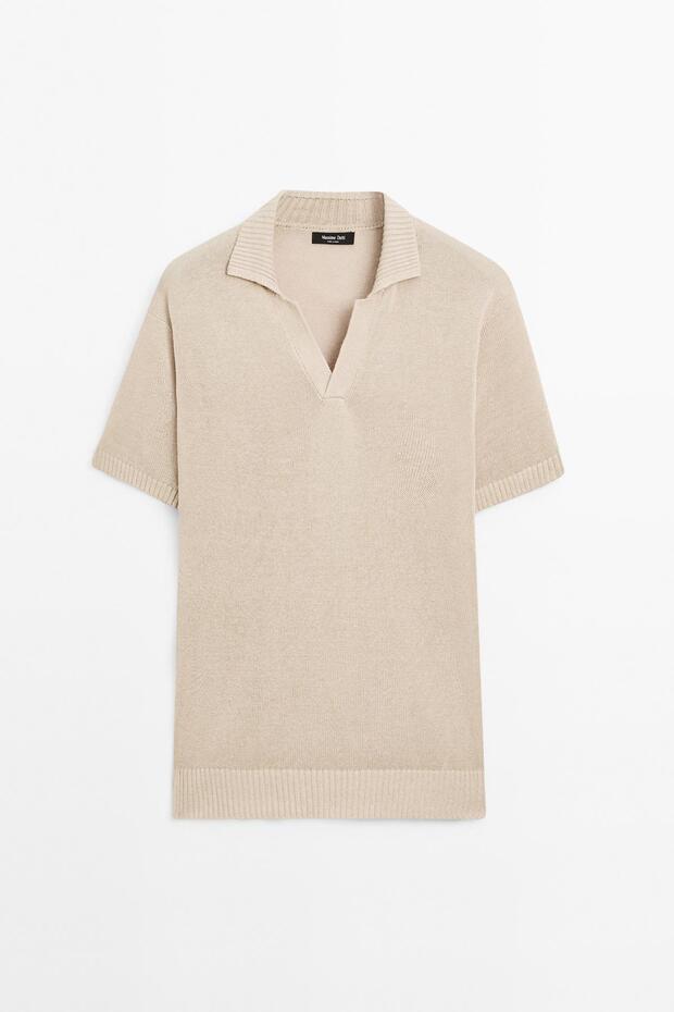 Triko V yaka polo t-shirt - 6