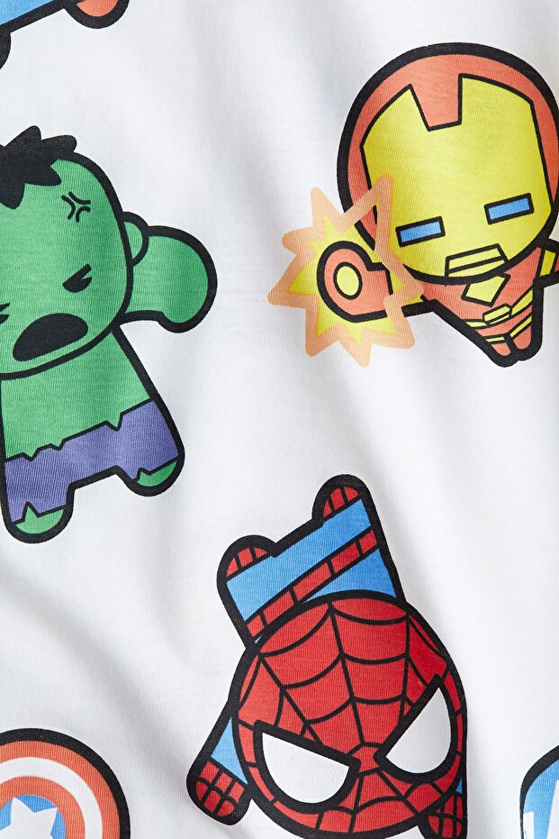 Baskılı Oversize Tişört - 4