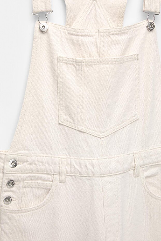 Uzun denim tulum - 7