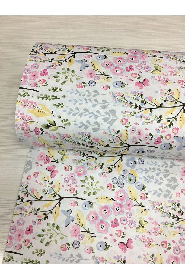 Spring Tale Desenli Nevresimlik Poplin Kumaş - Dikiş - Nevresim - Elbise - Hobi - 4
