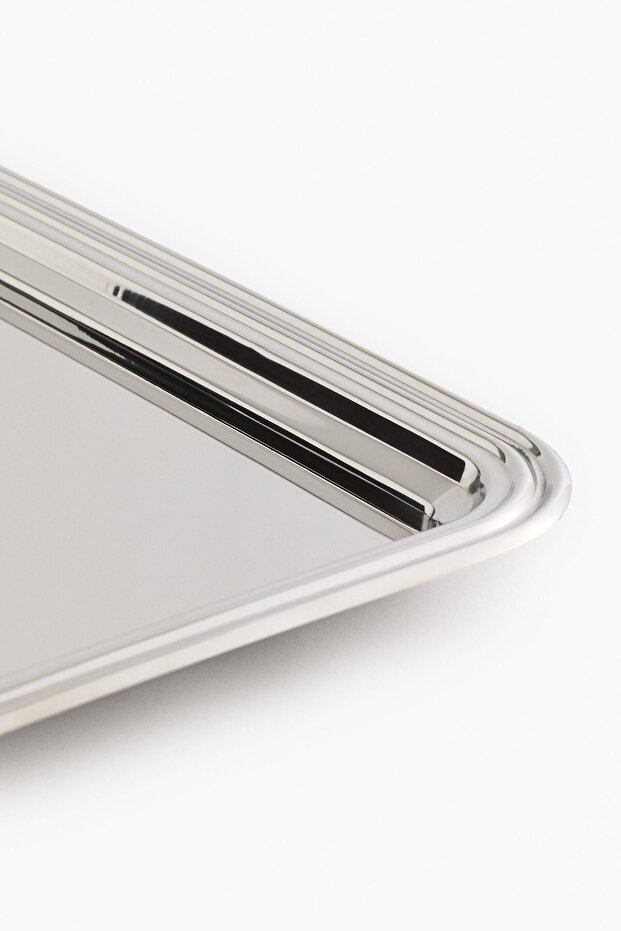 Dikdörtgen Paslanmaz Çelik Tepsi - 3