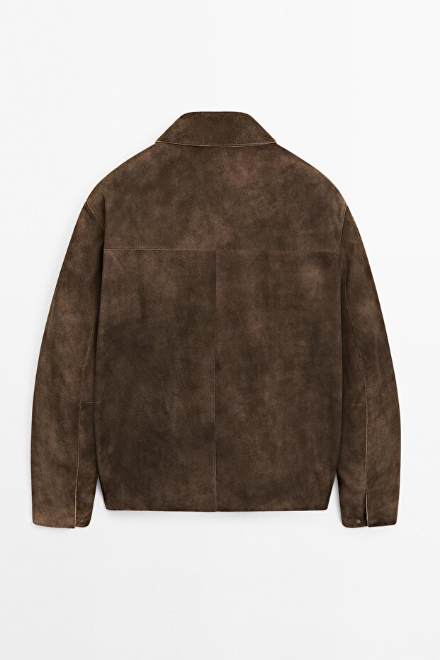 Süet keçi derisi ceket - 9
