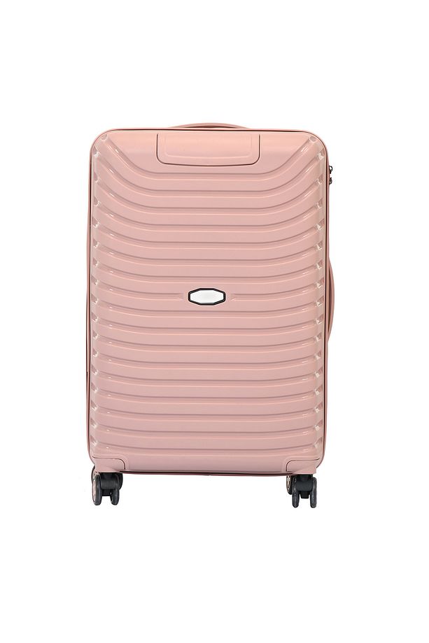 Unisex Pudra Orta Boy Silikon Kırılmaz PP Valiz - 2