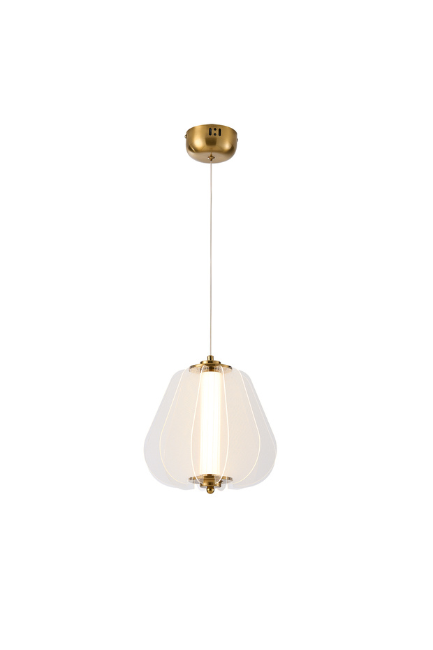 Hopps 18 Watt 3000K Elips Bakır Tekli Led Sarkıt Avize - 1