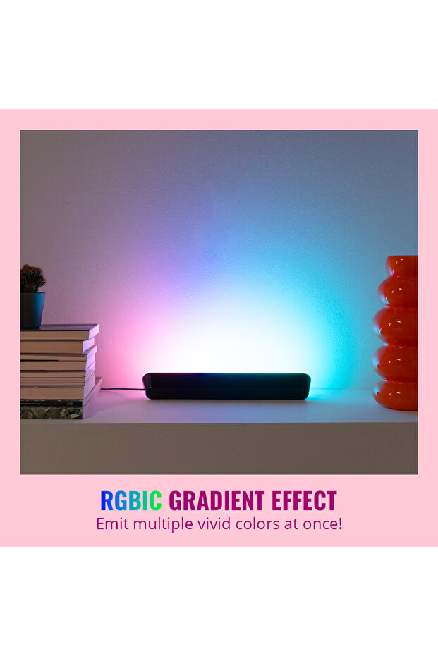 2'li Gradient Işık Barı - Siyah (30 cm) - 6