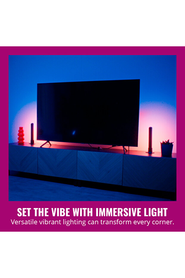 2'li Gradient Işık Barı - Siyah (30 cm) - 5