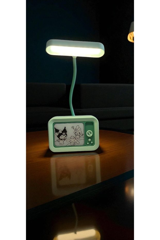 Led Table Lamp with Kuromi Themed Retro Tv Design. Souvenir
