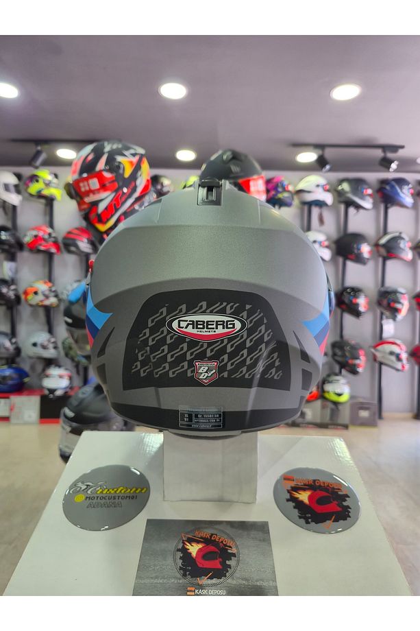 TOURMAX X SARABE MT GUN MET BMW COLORS Çeneden Açılır Kask - 4