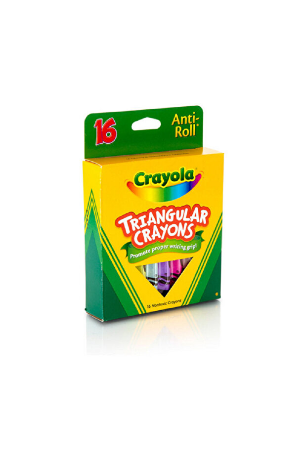 مجموعة أقلام تلوين مثلثة مقاومة للتدحرج، مكونة من 16 قطعة، متعددة الألوان - 3