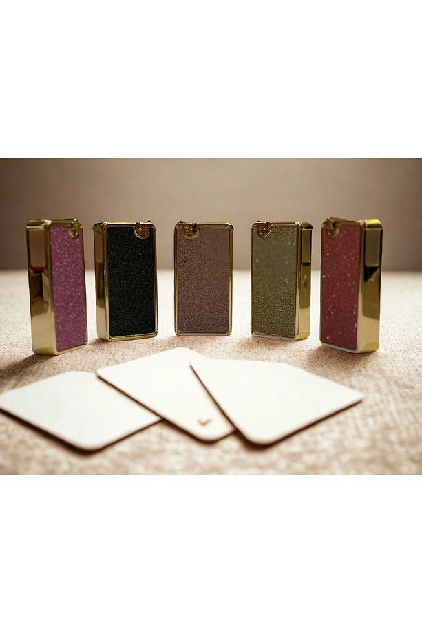 Lux Lighter – Simli Yüzeyli Klasik Alevli Çakmak - 1