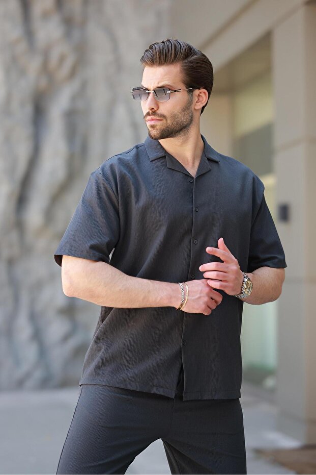 Füme Basic Erkek Gömlek Takım E7320 - 4