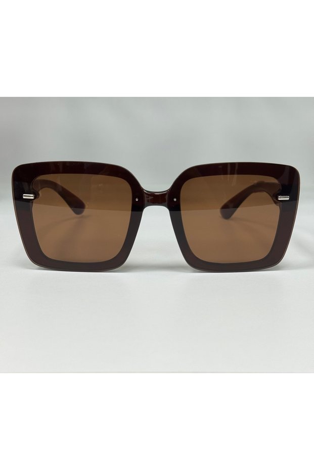 Brown Thick Frame Square Sunglasses
