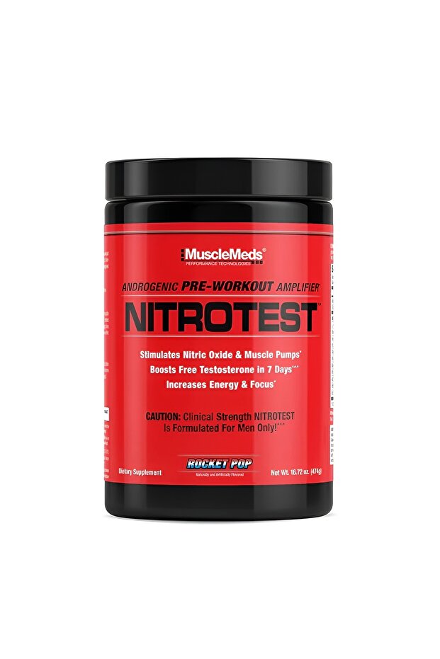 Nitrotest, Pre Workout, 468g, Rocket Pop, 30 Servings