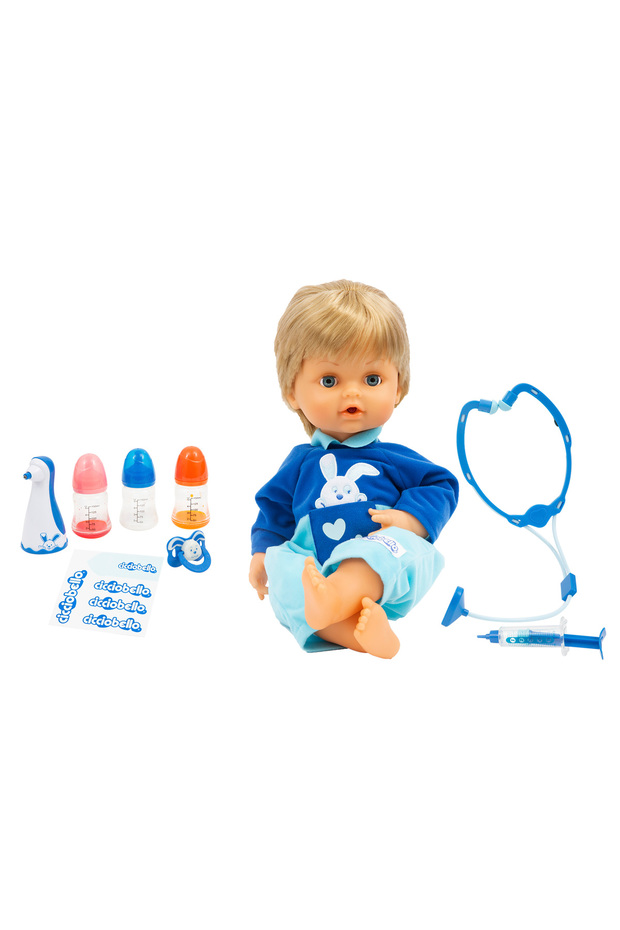 Çok Hastayım | 42 cm Hasta Et Bebek + Doktor Aksesuar Seti | Yanakları Kızaran Bebek - 2