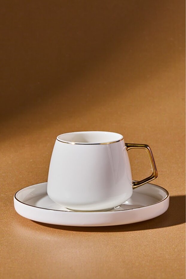 Saturn Sada 6 šálků na kávu 100 ml zlatá - 3