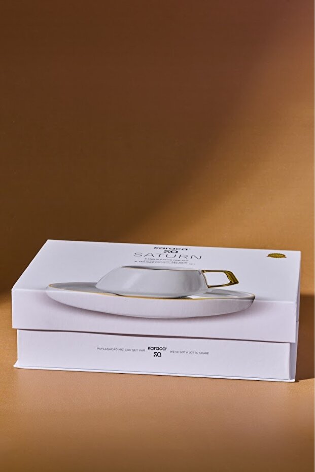 Saturn Sada 6 šálků na kávu 100 ml zlatá - 6