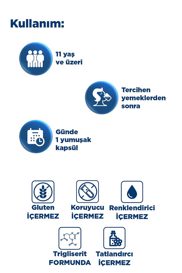 Omega 3 950 Mg Yumuşak Kapsül 30 Lu X 2 Adet - 7