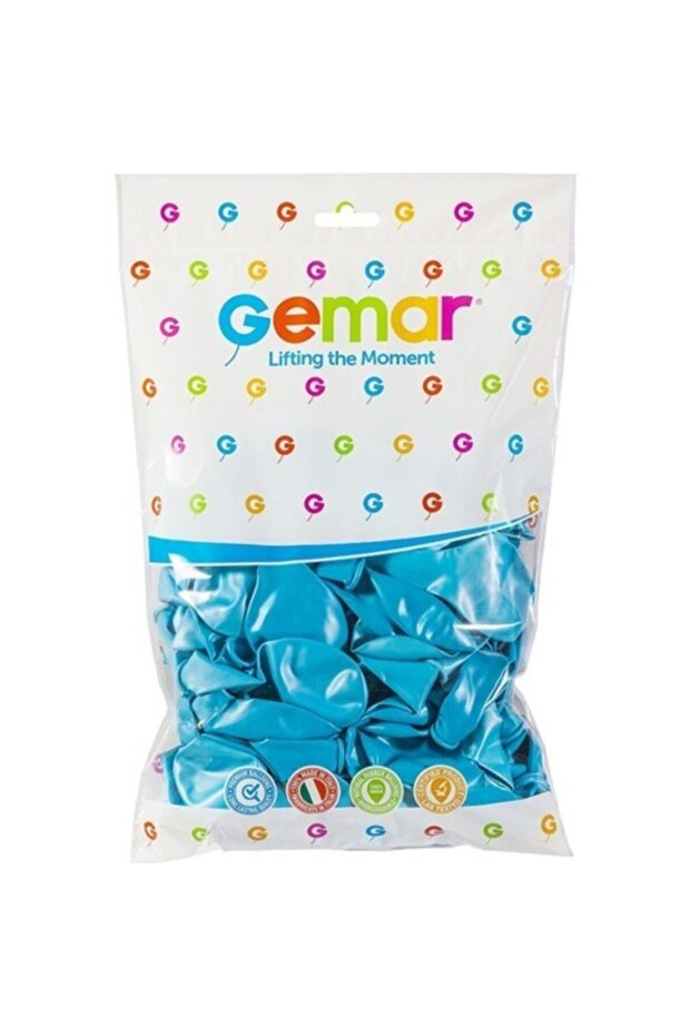 بالون معدني أزرق فاتح 100 قطعة - 2