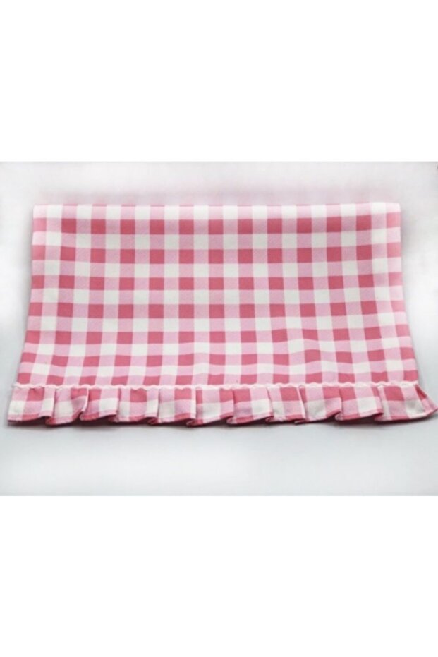 Pembe Küçük Pötikare Fırfırlı Runner - 1