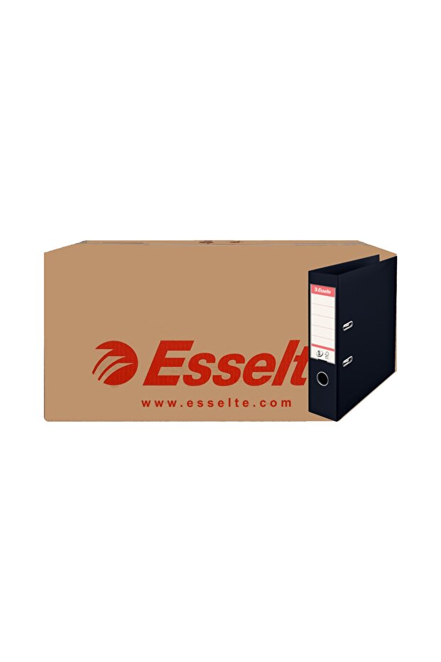 9940 مجلد مكتب بلاستيك صديق للبيئة واسع أسود × 24 قطعة