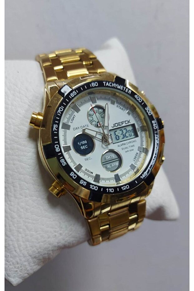 Erkek Kol Saati Dijital Analog Çelik Kordonlu 946 - 1