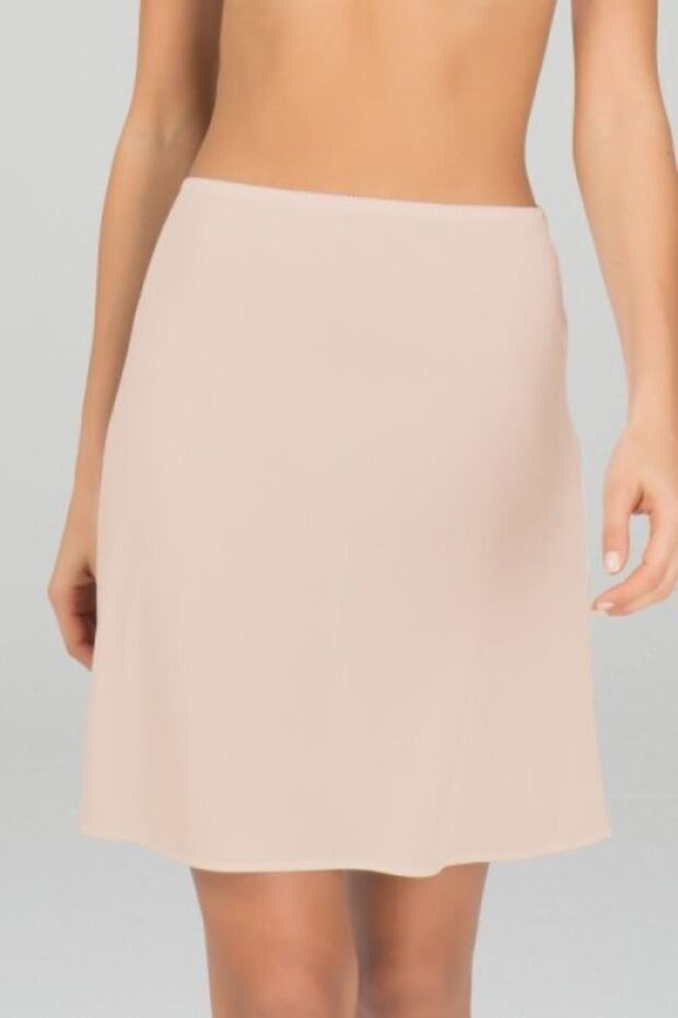 Kadın Bej Basic Midi Jüpon - 1