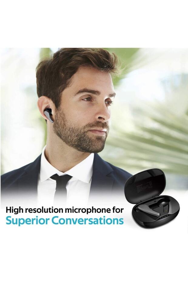 Bluetooth Kulaklık Kulakiçi Tws 5.0 30 Saat Çalışma Hd Mikrofonlu Autonomy Siyah AUTONOMY.BLACK - 5
