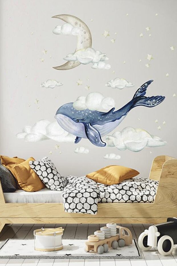 Balina Duvar Stickerı - 1