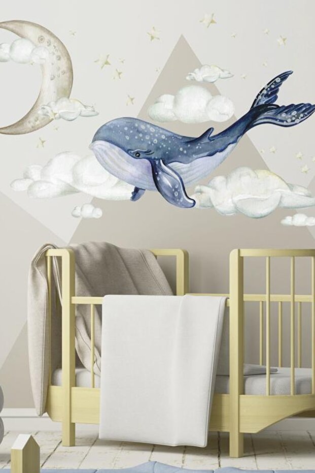 Balina Duvar Stickerı - 2