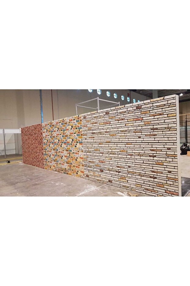 5 Adet (2,5M2) X Tuğla Desenli 3 Boyutlu Renkli Strafor Köpük Duvar Kaplama Paneli (BR-519) - 3