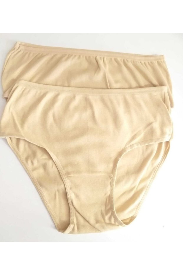 Women's Skin Color 2-Piece Ribbed Bato Panties