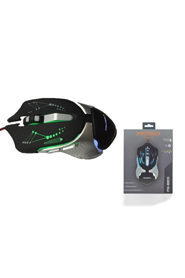 Led Işıklı Oyuncu Mouse Rgb Game Mouse 2400 Dpi Pg8813 - 3