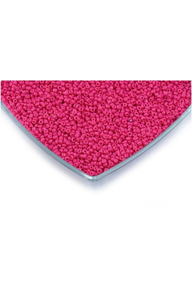 50 Grams of Sand Beads Dark Pink Color 3 Mm