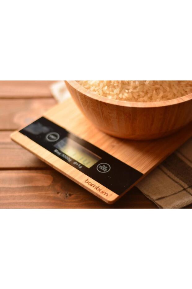 Bb0415 Flıppo Bambu Dikdörtgen Mutfak Terazisi - 2