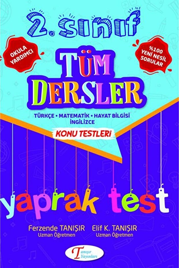 2. Sınıf Tüm Dersler Konu Testleri Test / Elif K. Tanışır / Tanışır Yayınları / 9786058002906 - 1