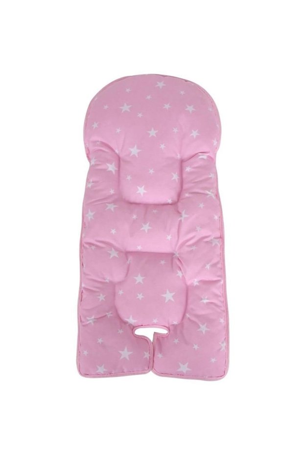 High Chair Cushion - Pink Star