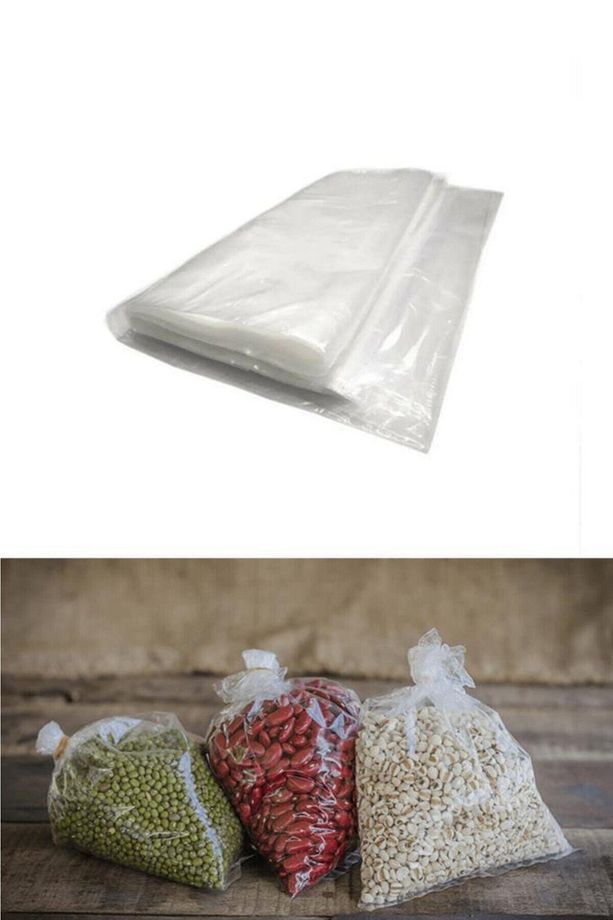 Şeffaf Naylon Bakkaliye Torbası Poşeti 14cm X 28cm 0,5 Kg 100 Adet - 1