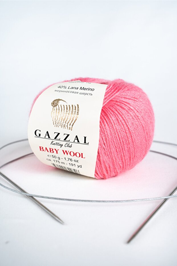 Baby Wool Merino Wool Hand Knitting Yarn 50 gr (828)