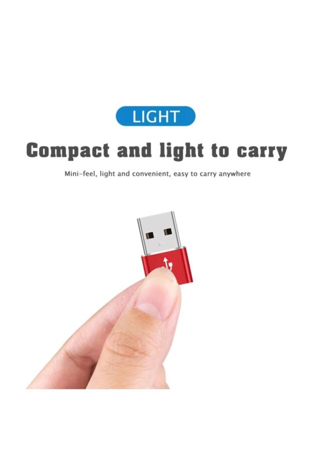 Erkek Usb To Dişi Type-c Çevirici Data Otg Adaptör Dönüştürücü - 9