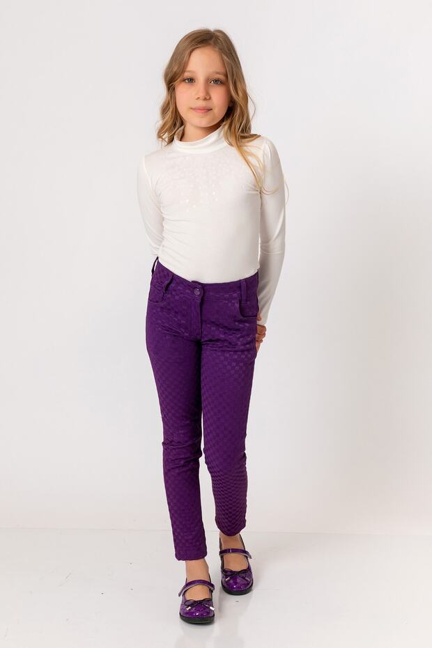 Devojčice ljubičaste pantalone - 2