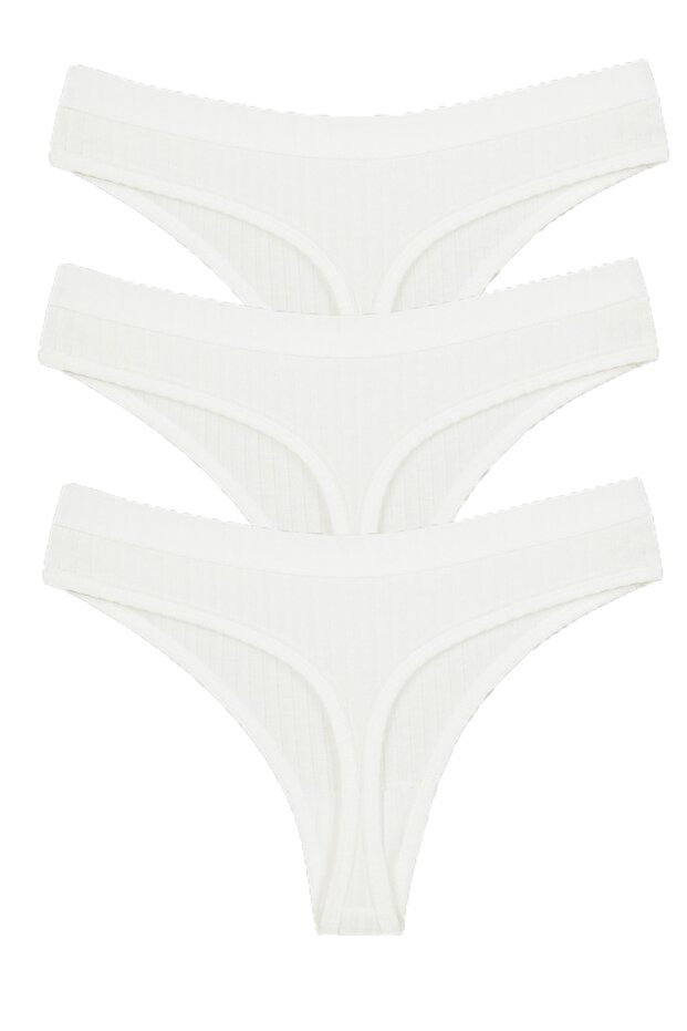 Βαμβακερό στρινγκ 3 πακέτο - 1