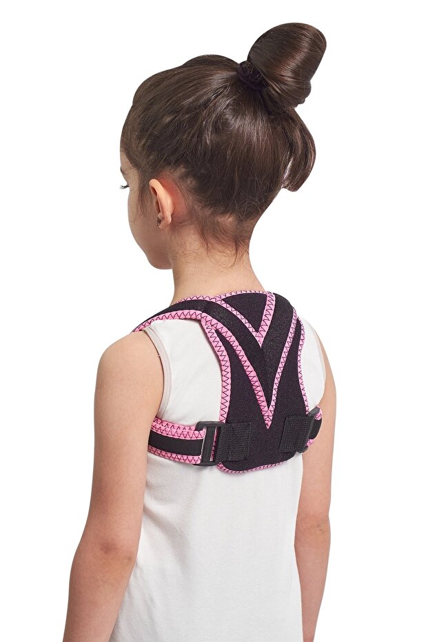 Pink Children's Corset - Upright Posture, Anti-Humpback, for Waist and Back