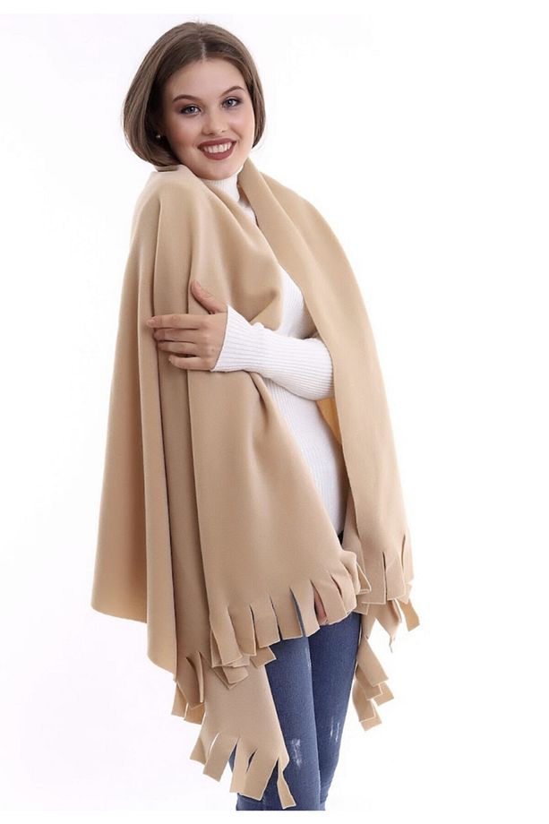 Polar Kışlık Bej Atkı Şal - 4