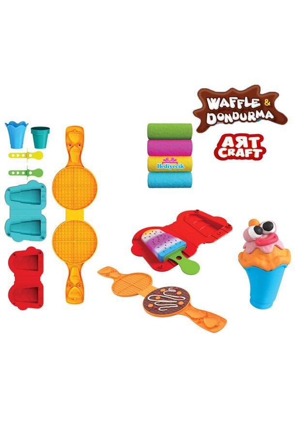 Art Craft Dondurma Ve Waffle Yapma Oyun Hamuru Seti 200 Gr - 2