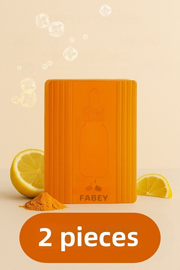 Kojic Acid Soap, Anti-Blemish Transparent Kojic Acid Soap with Turmeric and Kojic Acid Effect 2 Pcs